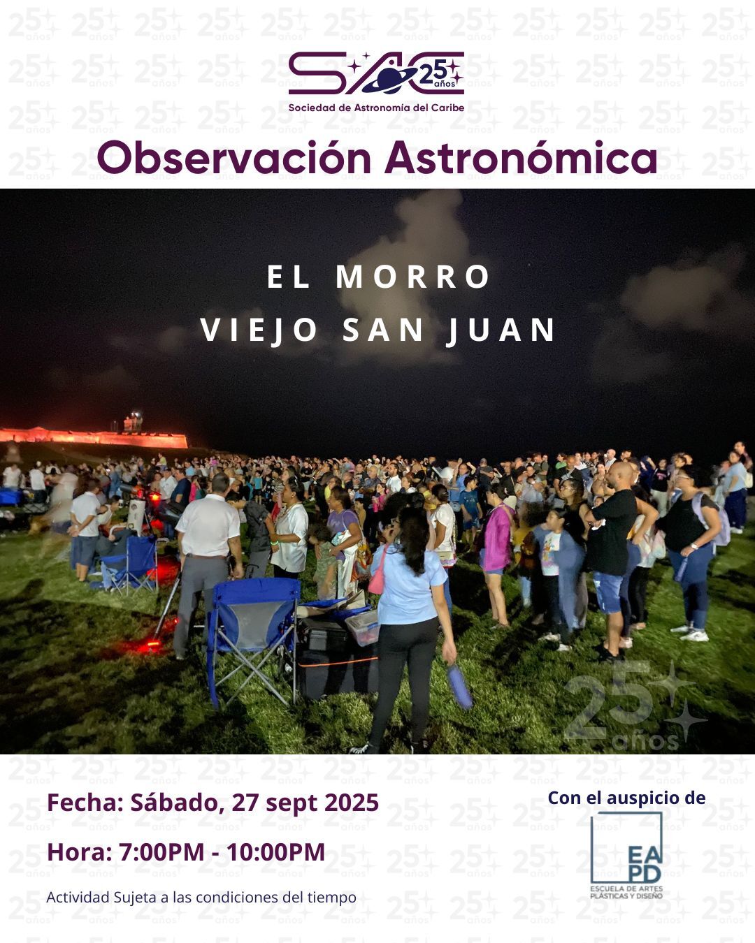 Noche de Observación Astronómica - Sociedad de Astronomía del Caribe
