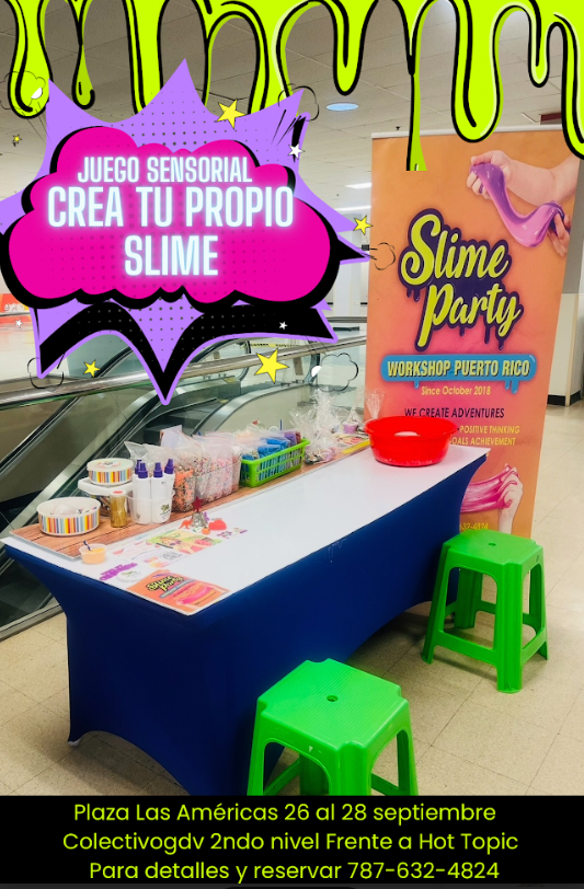 Slime Bar Juego Sensorial - Slime Party Workshop PR