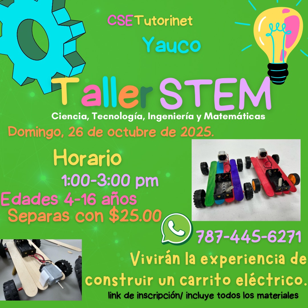 STEM Carrito Eléctrico - Centro de Servicios Educativos Tutorinet