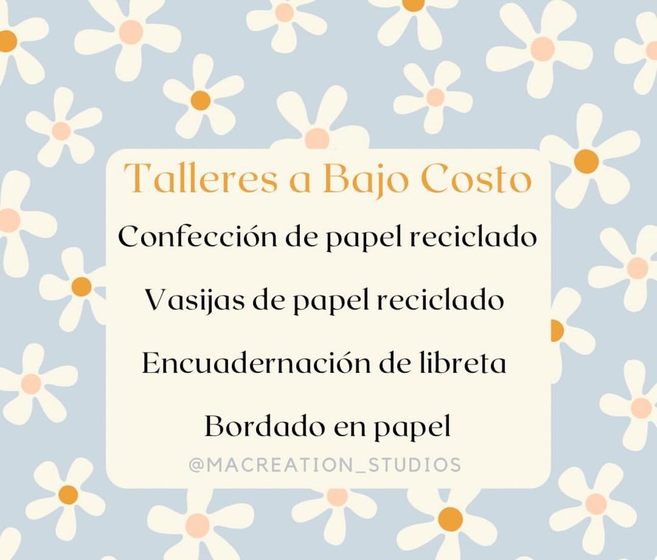 Taller de Papel Reciclado - MAC Studios