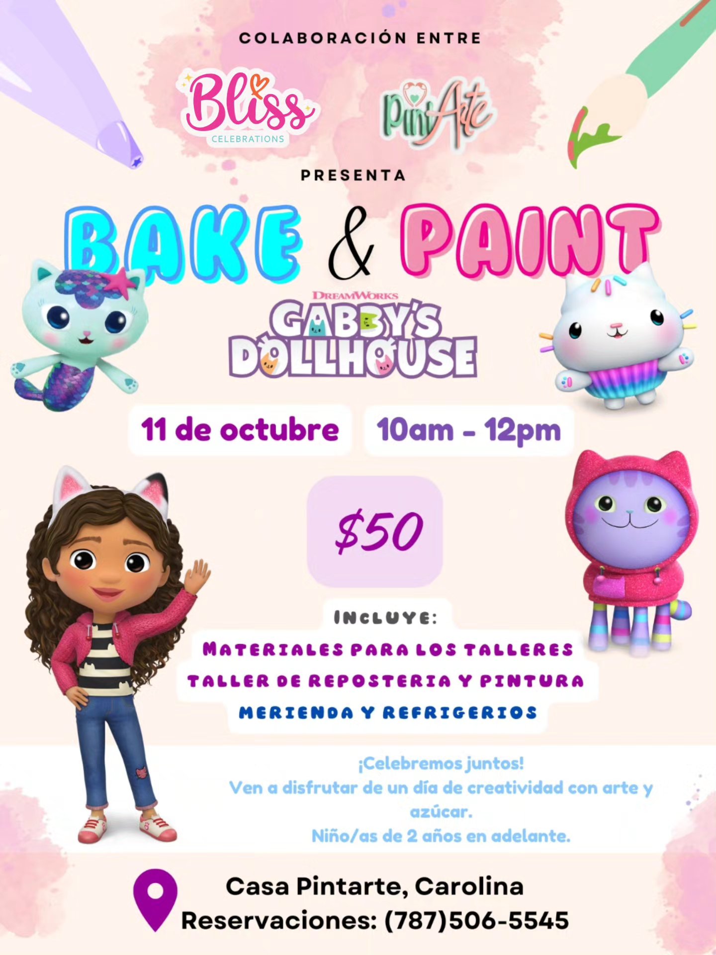 Bake & Paint: Gaby Dollhouse Edition - Casa Pintarte
