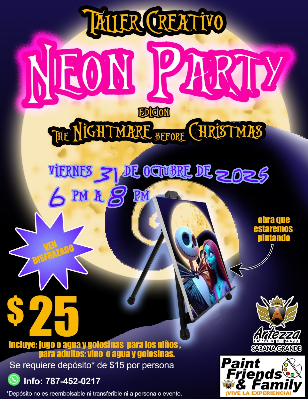 Taller Creativo Neon Party - Atezza Taller de Arte