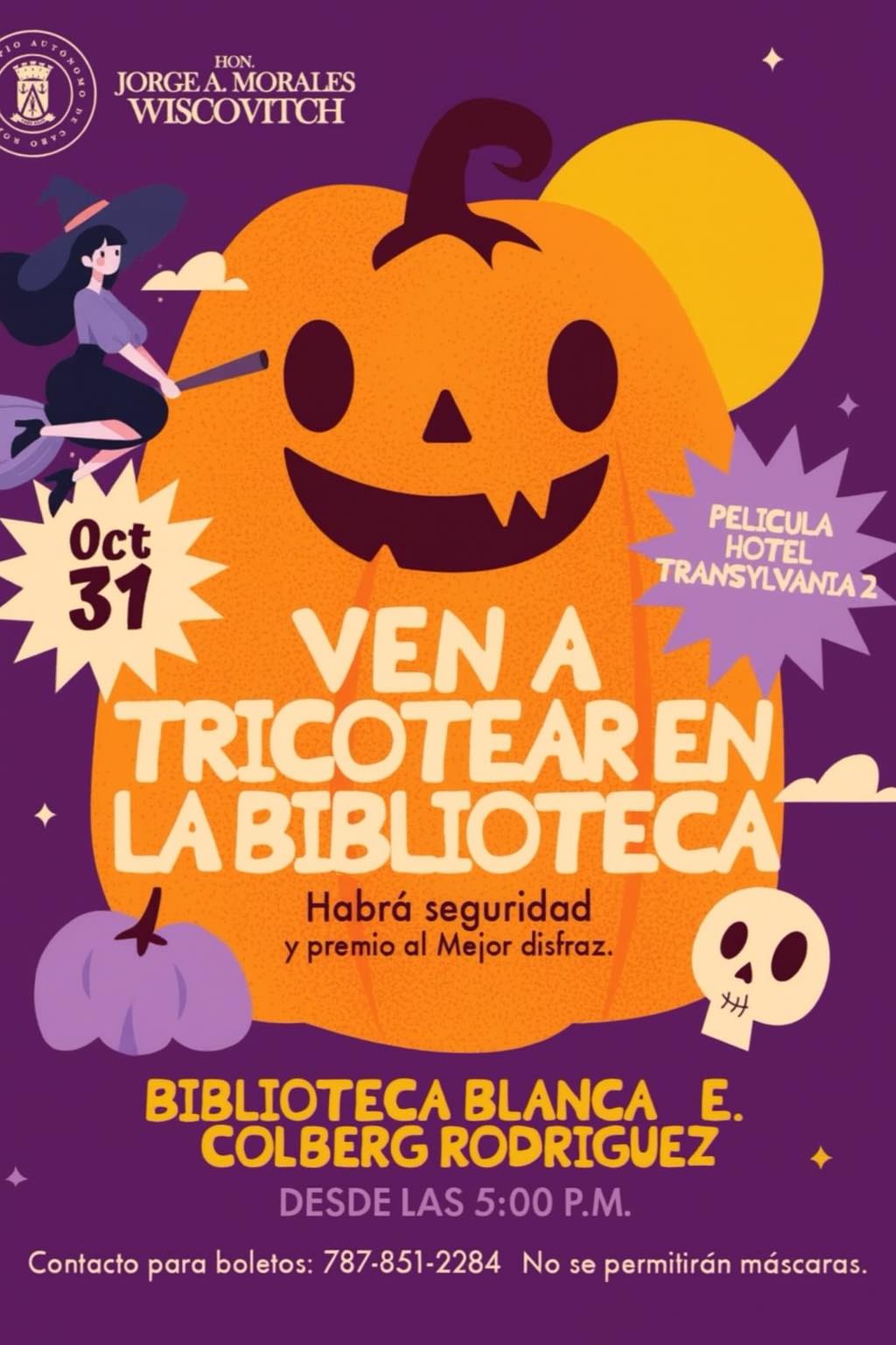 Ven a tricotrear en la Biblioteca - Biblioteca Blanca E. Colberg Rodriguez