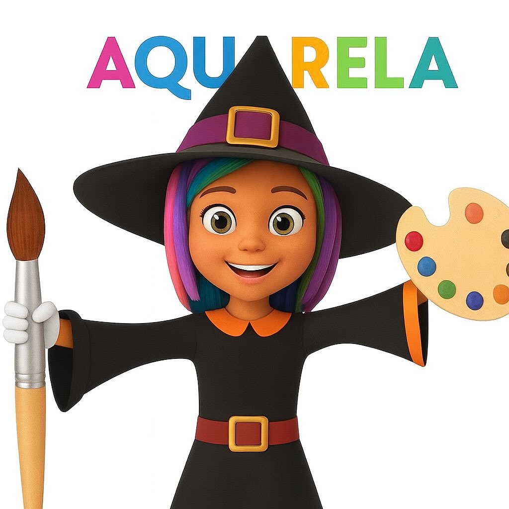 Halloween Slime Party - Aquarela