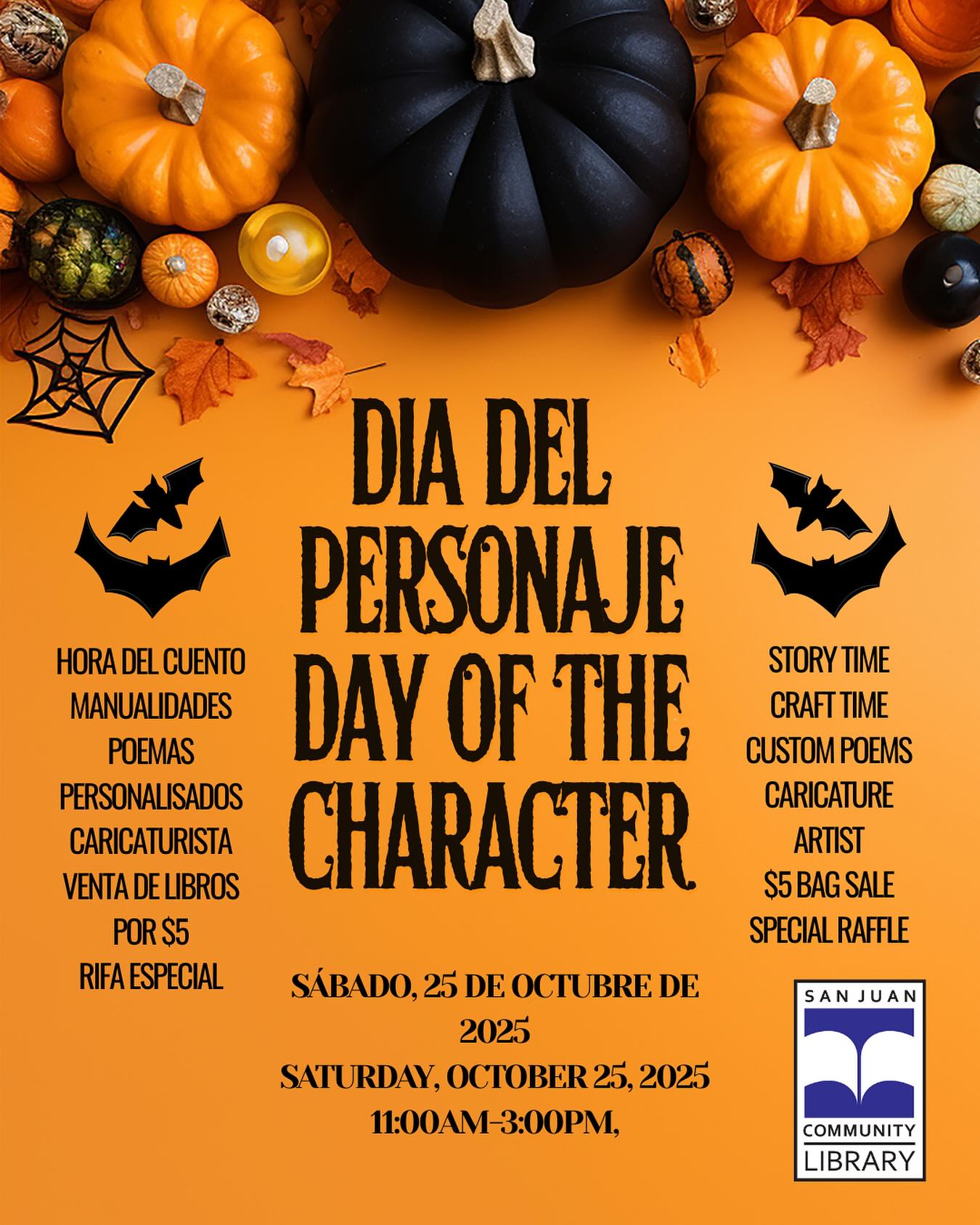 Día del Personaje / Day of the Character - San Juan Community Library