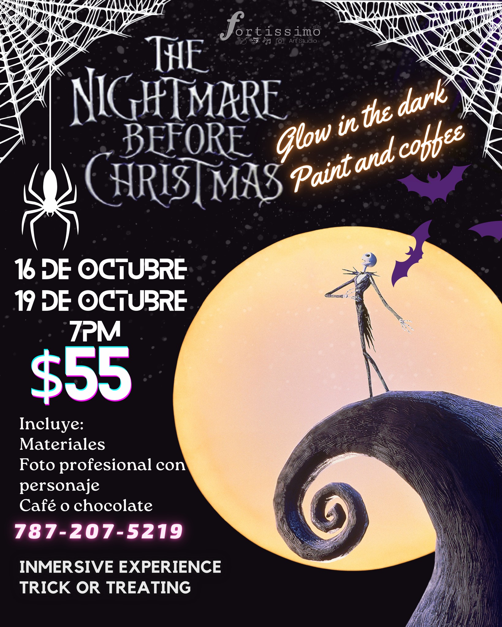 Nightmare Before Christmas Paint - Fortissimo Art Studio