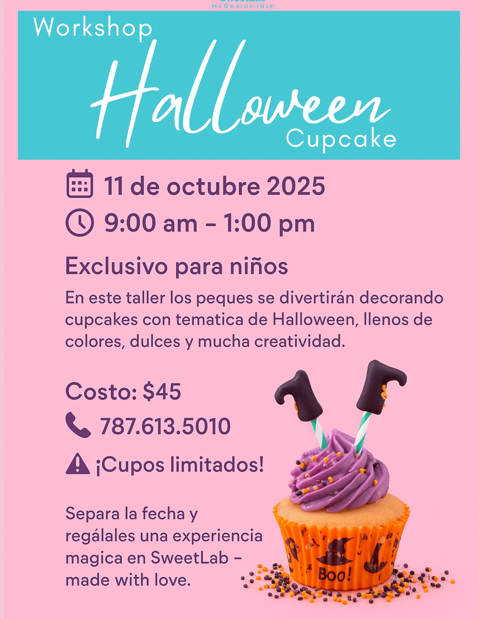 Workshop Halloween Cupcake - Sweet Lab by Tamara Marcano