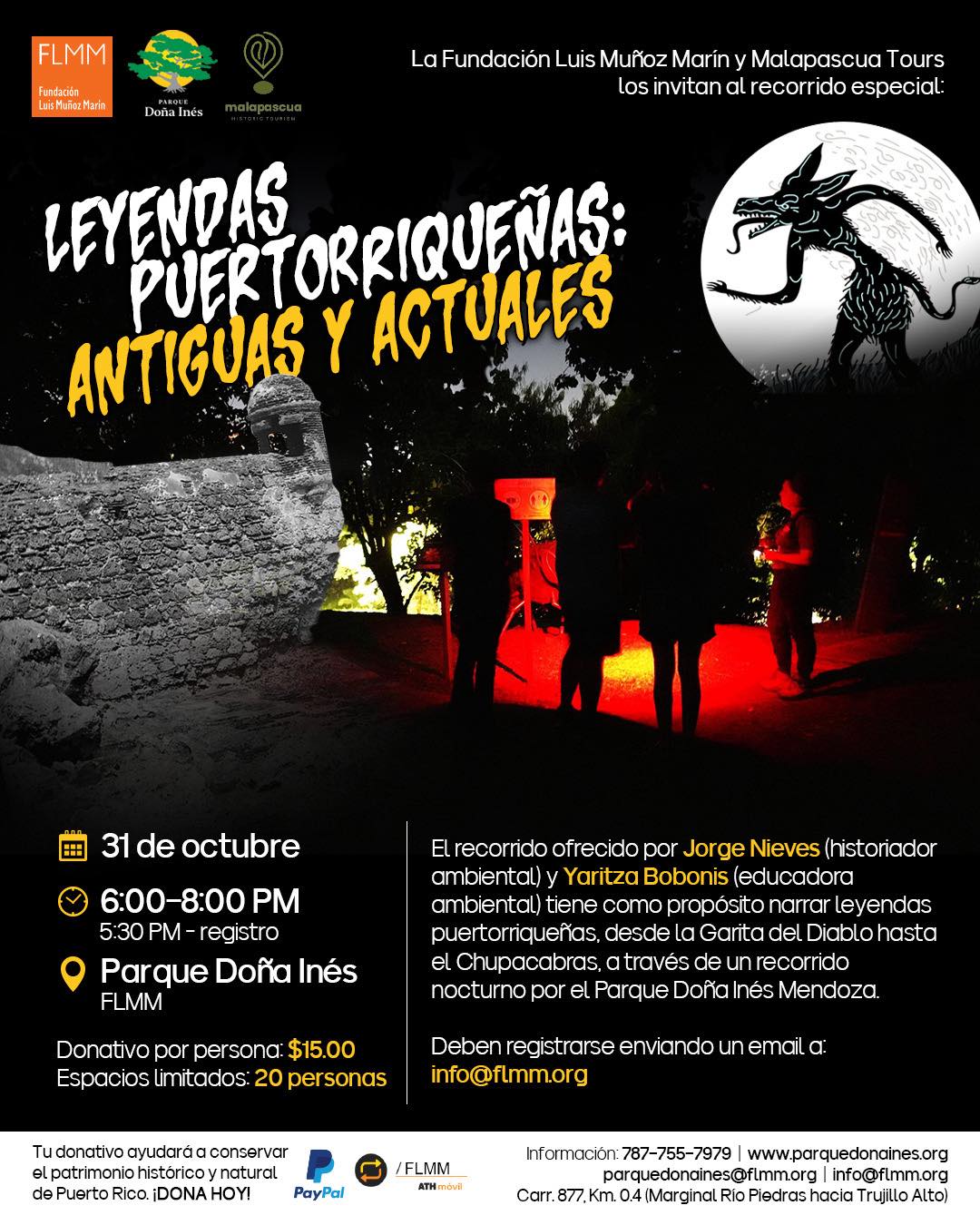 Leyendas Puertorriqueñas: Antiguas y Actuales - Parque Doña Inés Mendoza