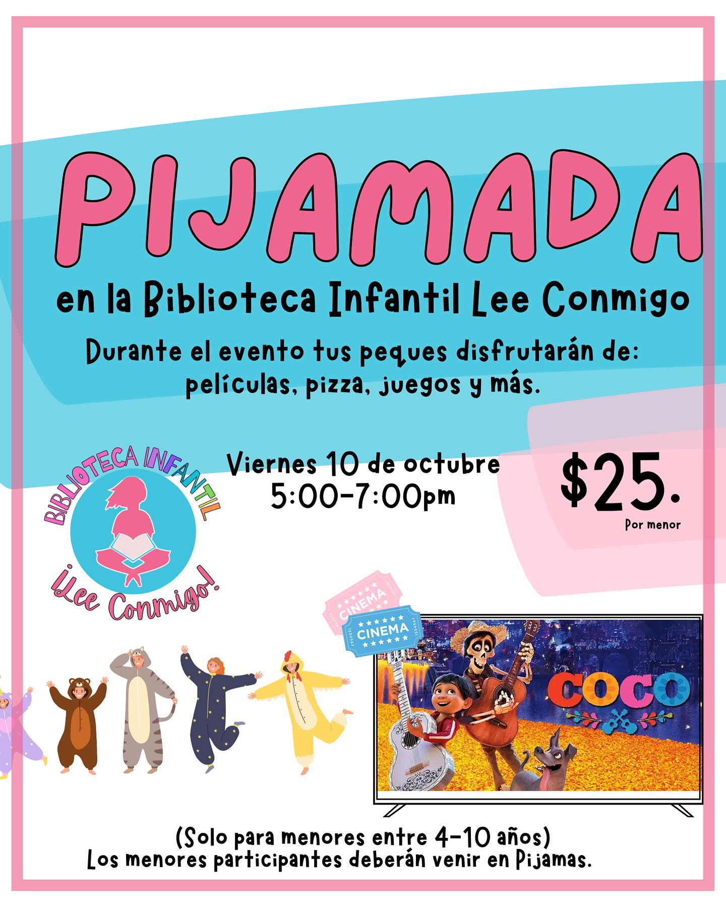Pijamada - Biblioteca Infantil Lee Conmigo