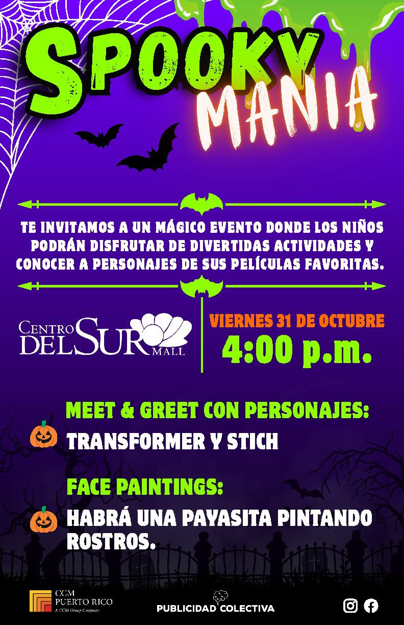 Spoky Mania- Centro del Sur Mall