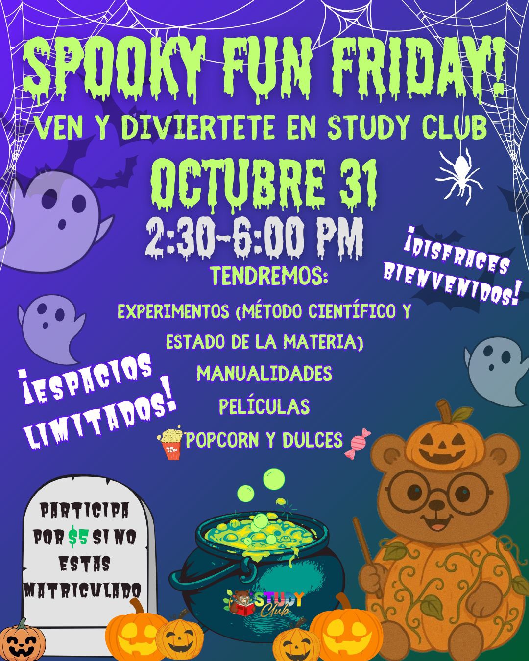 Spooky Fun Friday - Study Club 787