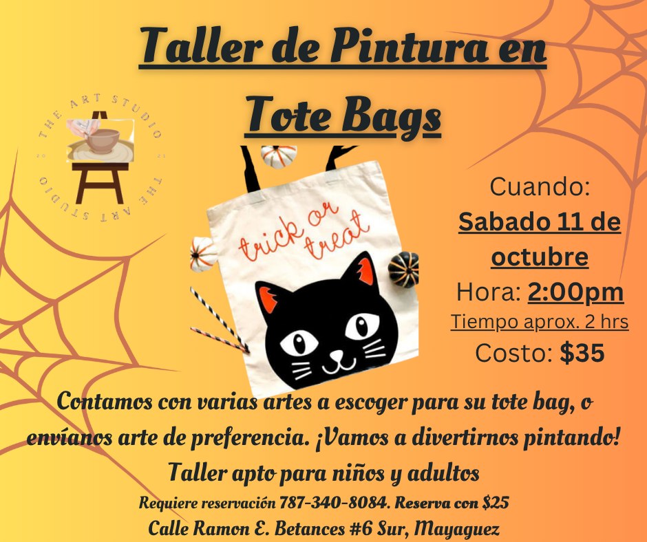 Taller de Pintura: Tote Bags - The Art Studio PR