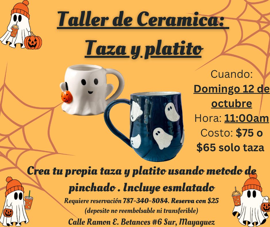 Taller de Cerámica: Taza y Platito - The Art Studio PR
