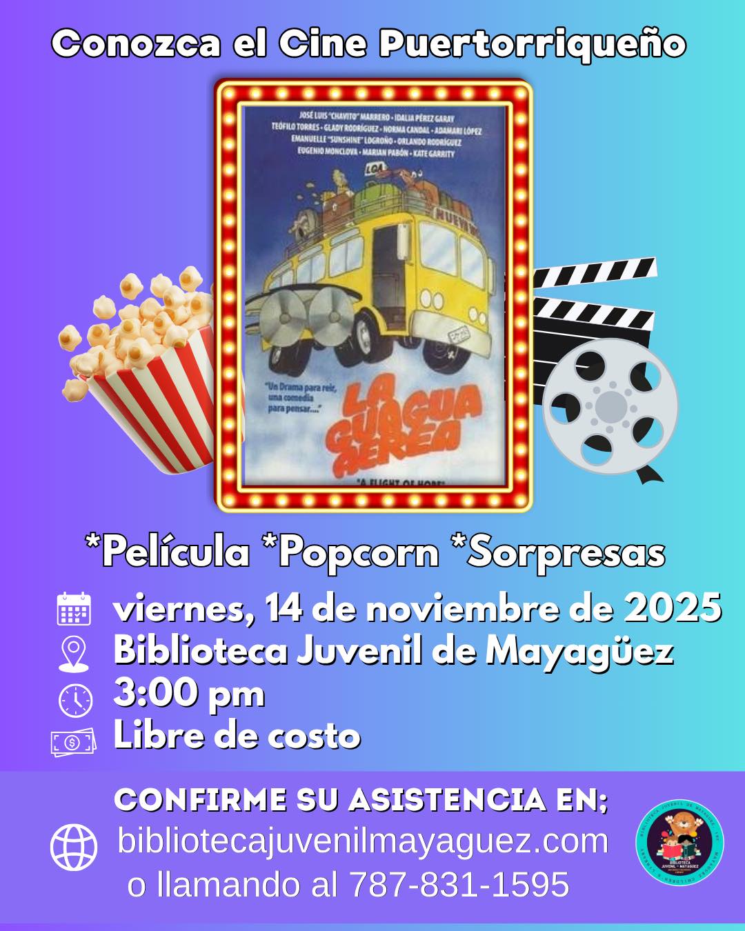 Tarde de Película  - Biblioteca Juvenil de Mayagüez