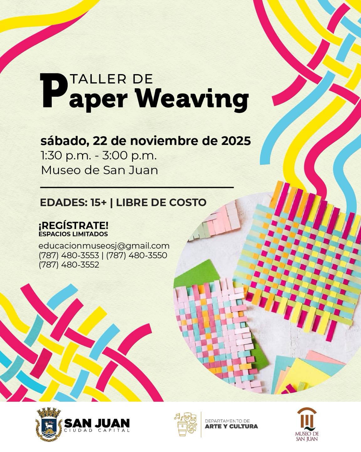 Técnicas de Paper Weaving - Museo de San Juan