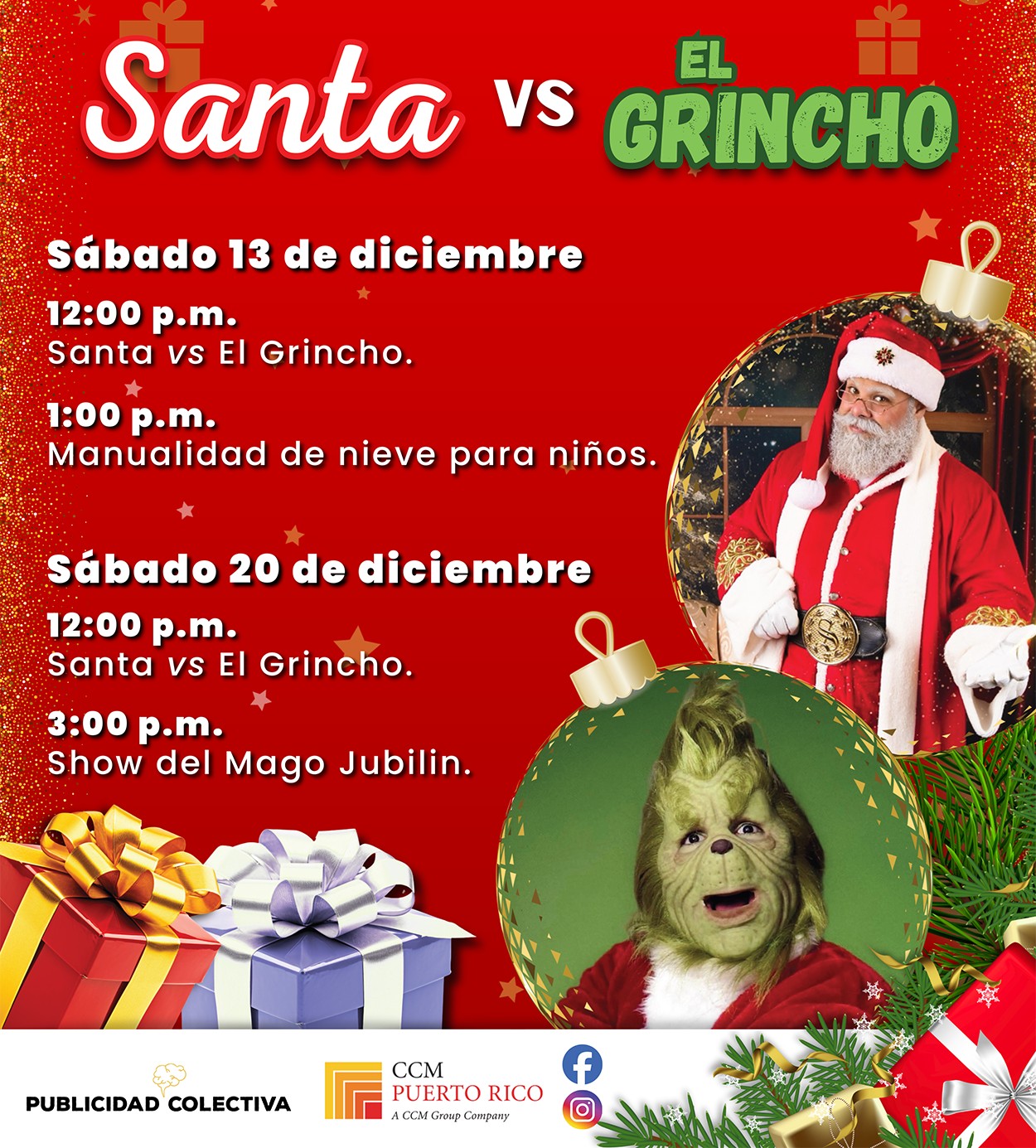 Santa vs El Grincho - Santa Rosa Mall