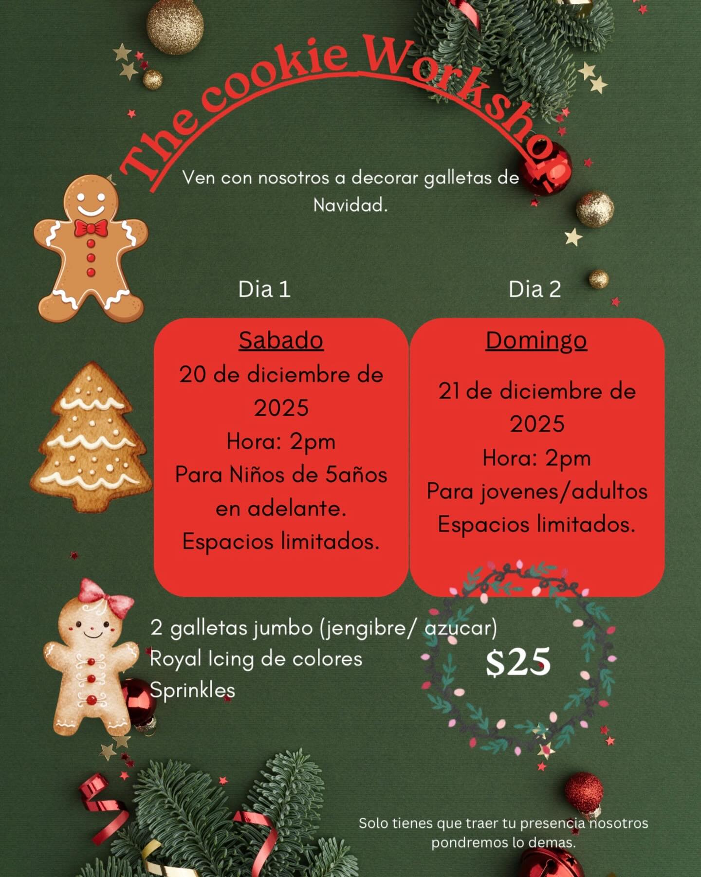Cookie Workshop Navideño - Delightful Cravings by Moras