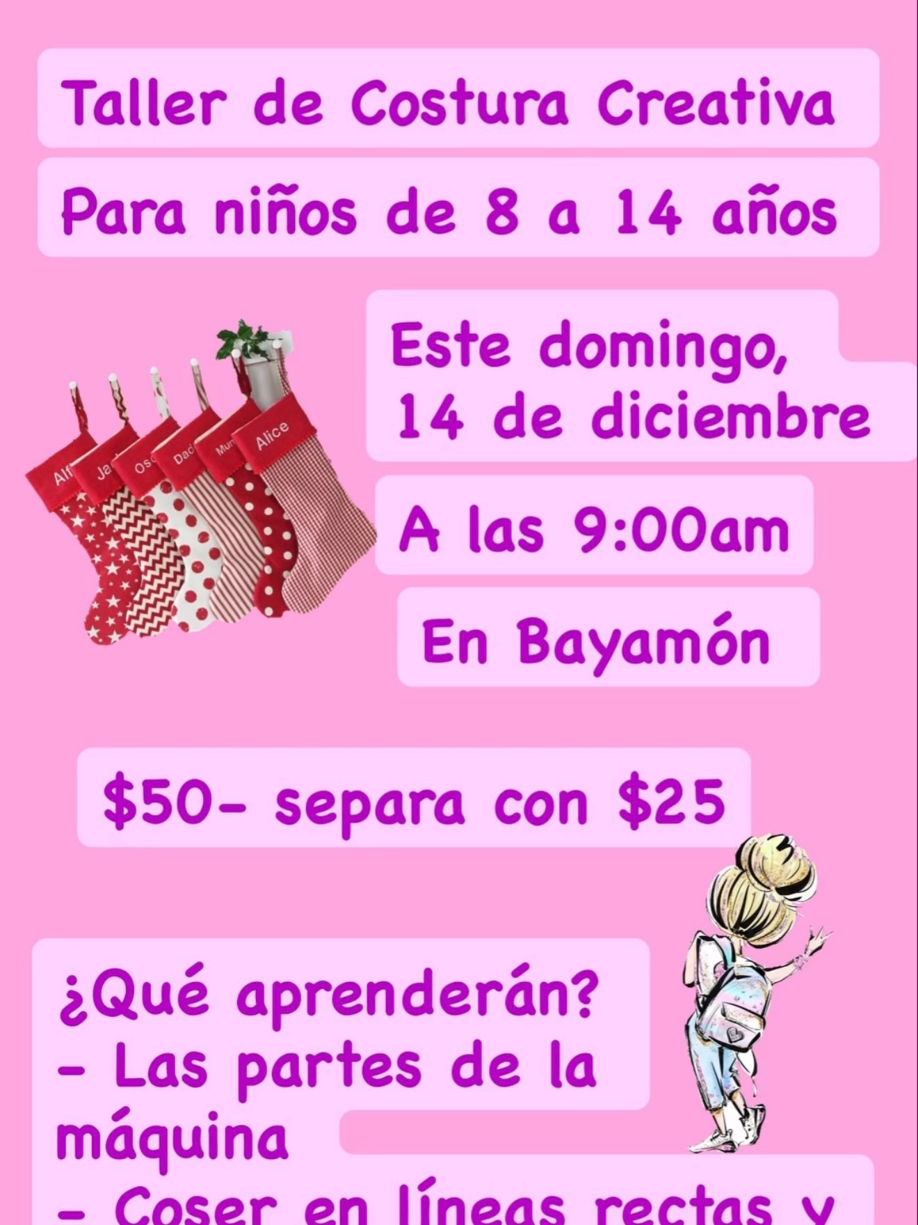 Taller de Costura Creativa - Purpurina