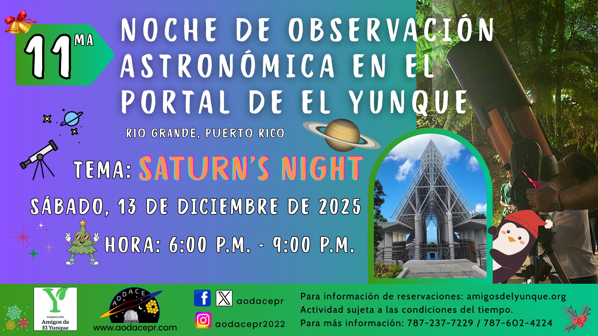 Noche de Observación Astronómica - Portal de El Yunque