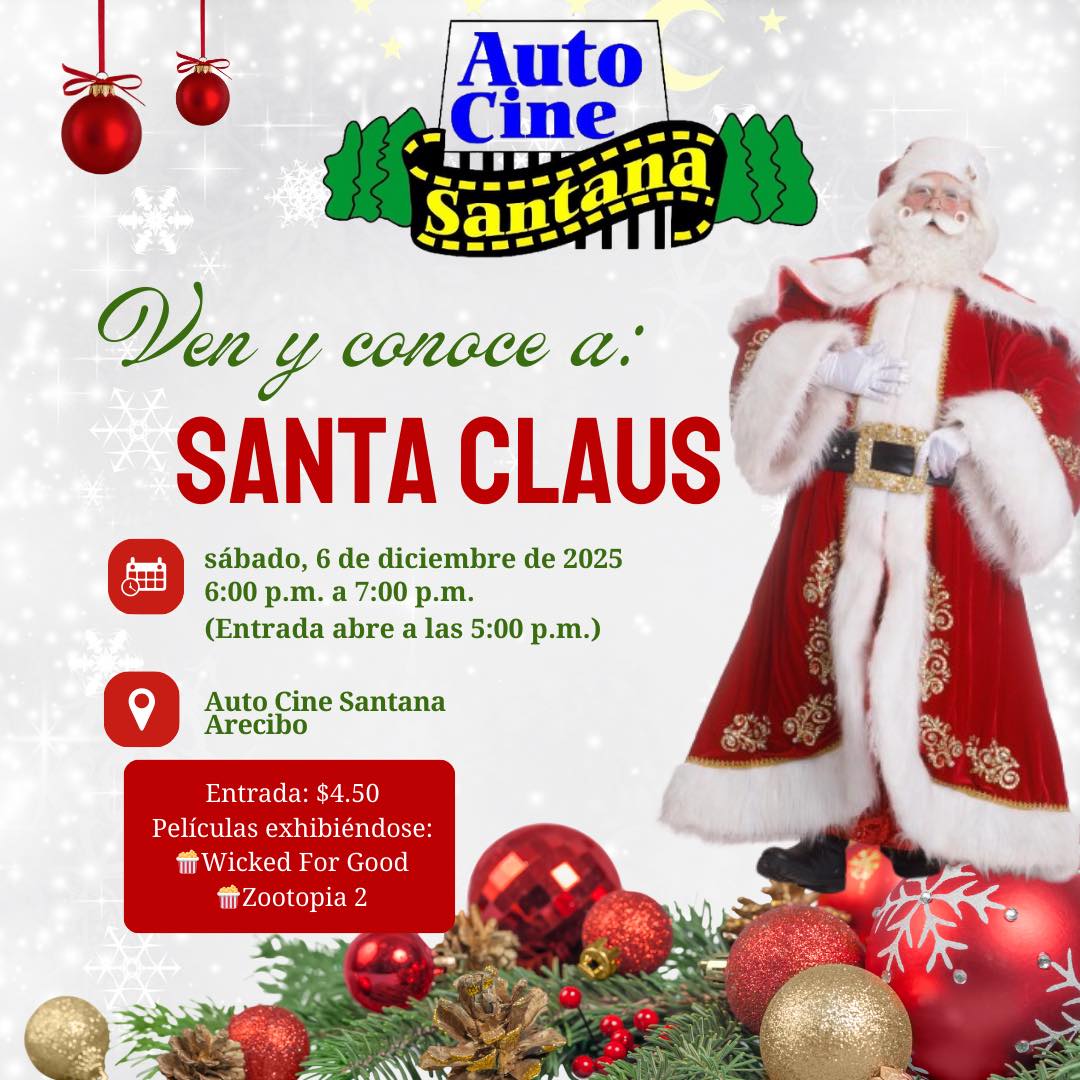Ven a conocer a Santa en Auto Cine Santana: "Wicked: For Good" y "Zootopia 2"