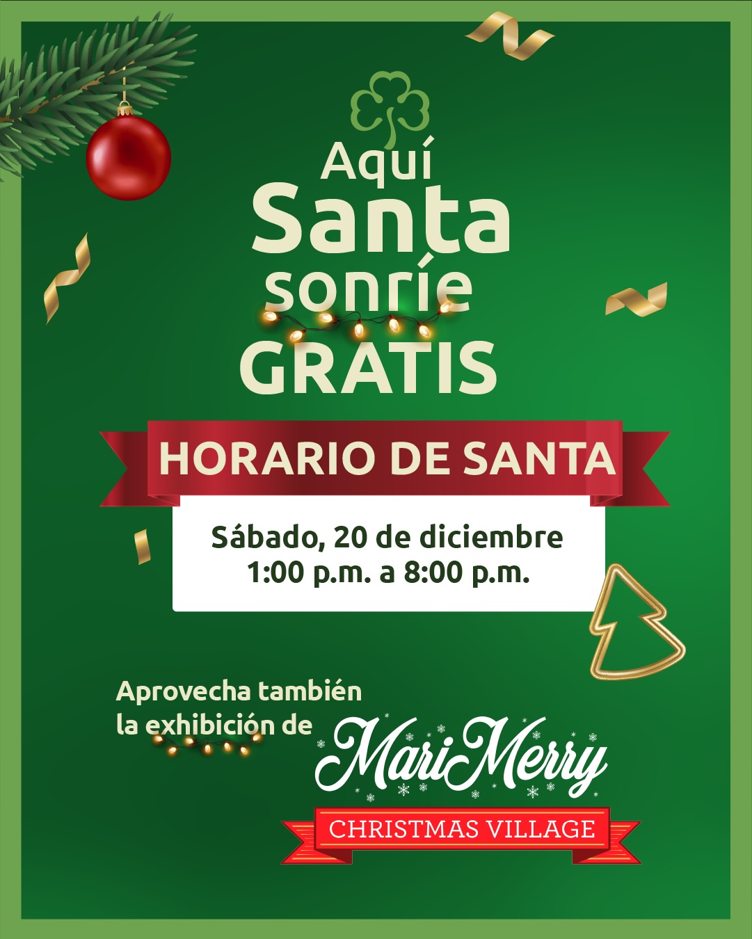 Fotos con Santa - San Patricio Plaza