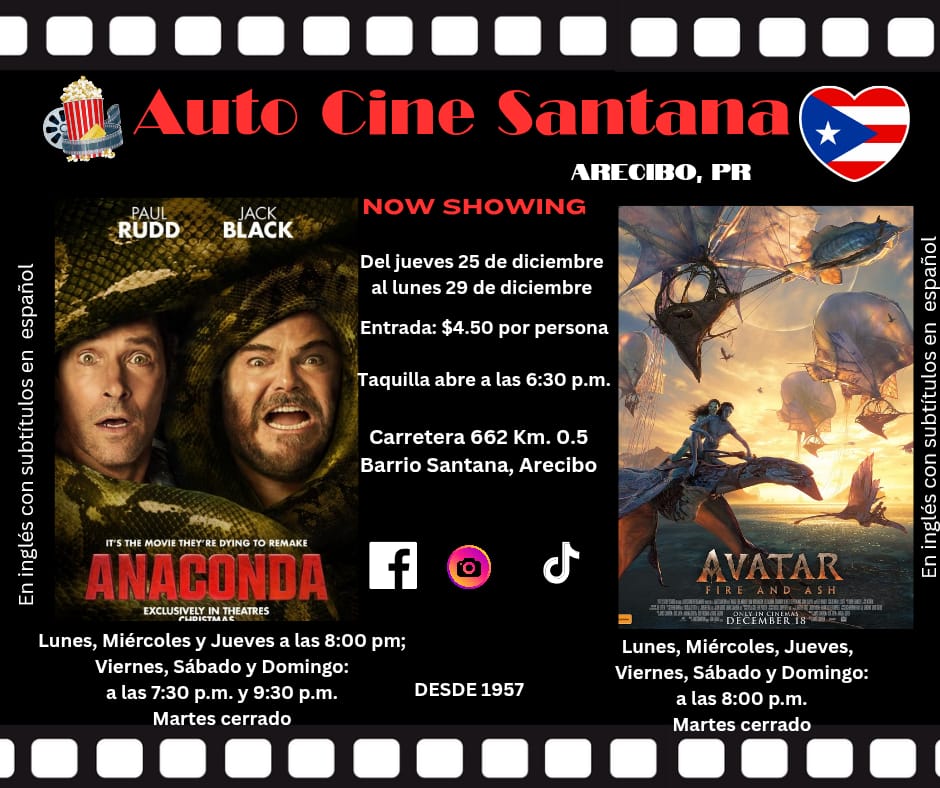 Auto Cine Santana: "Anaconda" y "Avatar: Fire and Ash"