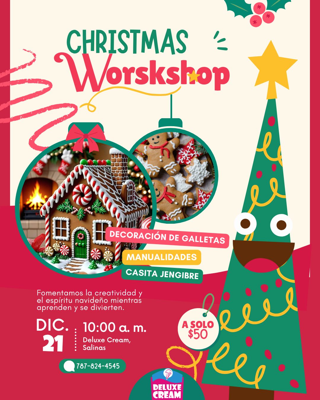 Christmas Workshop - Deluxe Cream & Coffee