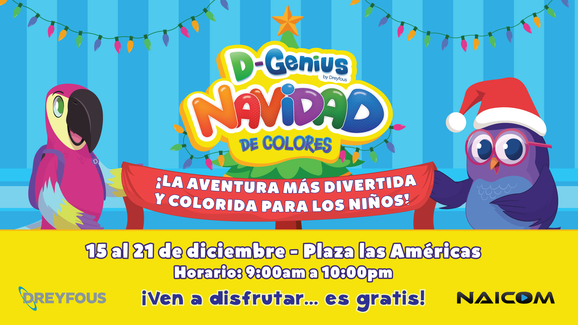 D-Genius Navidad de Colores - Plaza de las Américas
