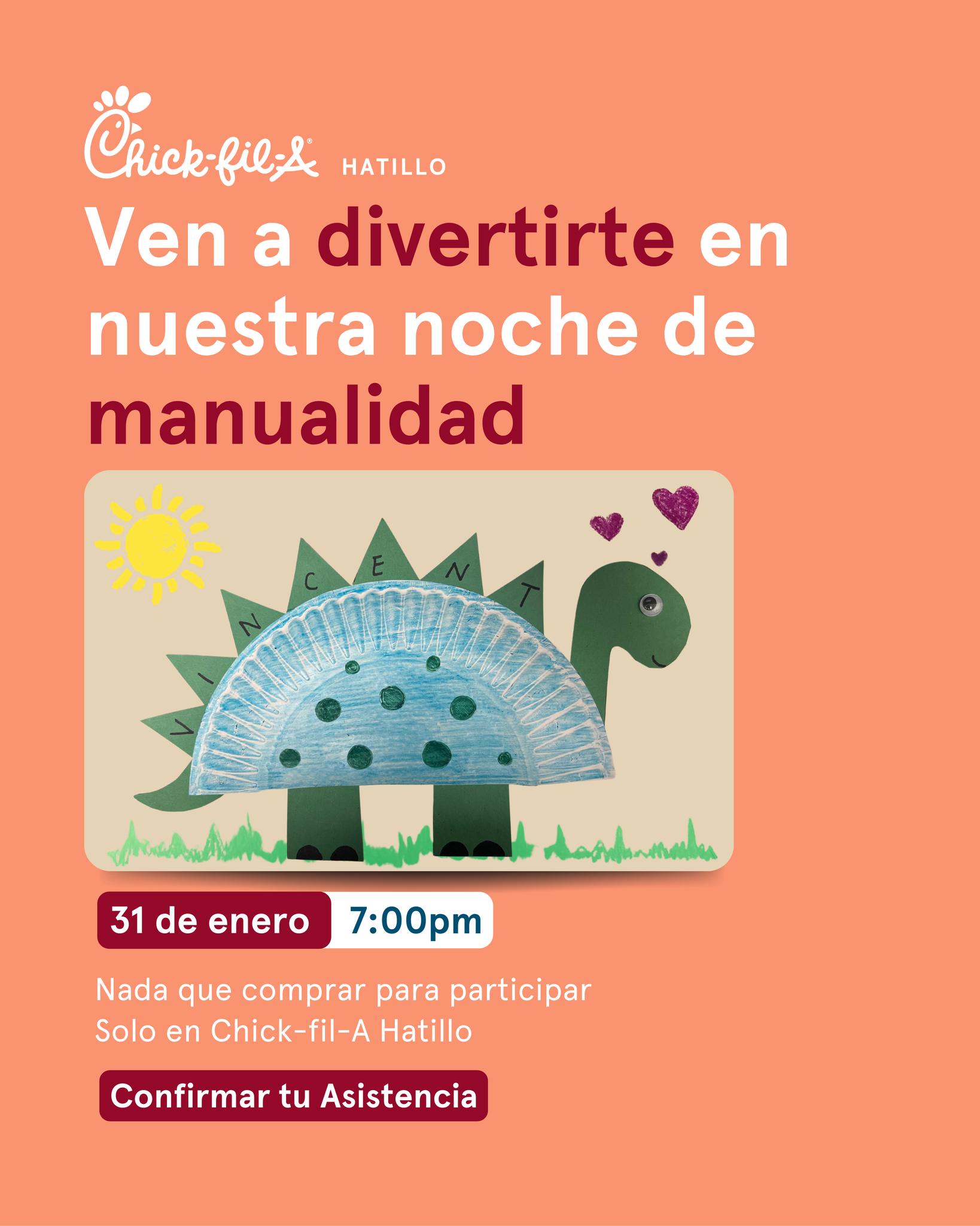 Manualidad - Chick-fil-A Hatillo