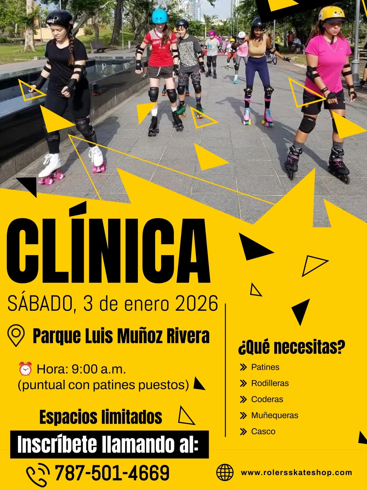 Clínica de Patinaje - Rolers Skate Shop