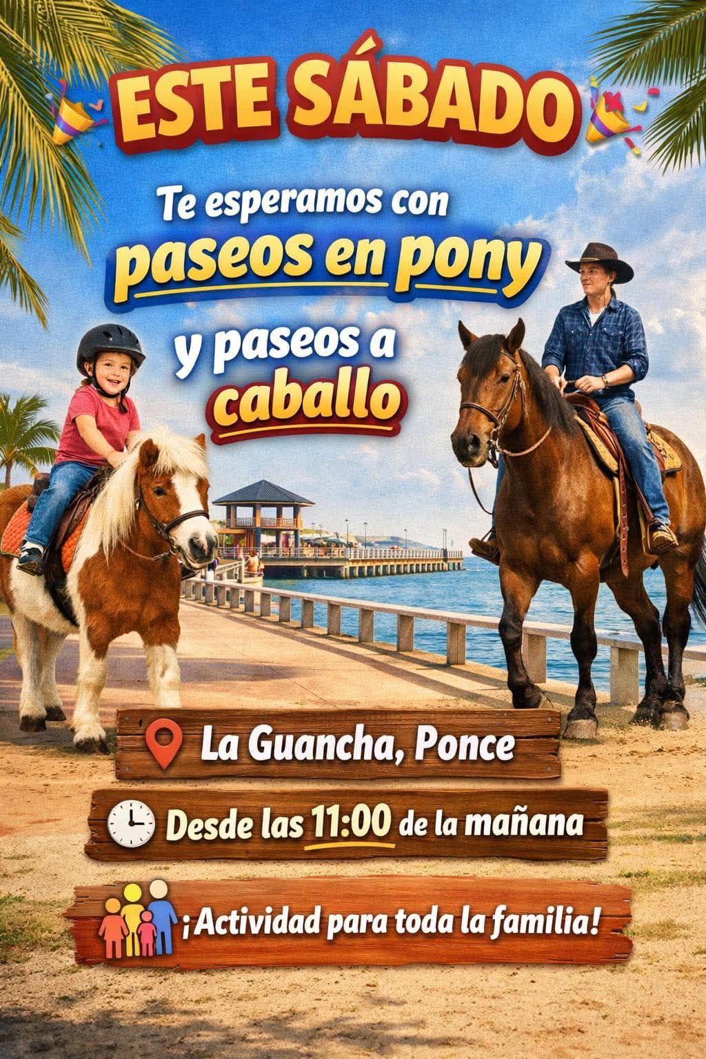 Paseos en Pony - La Guancha Food Truck Park