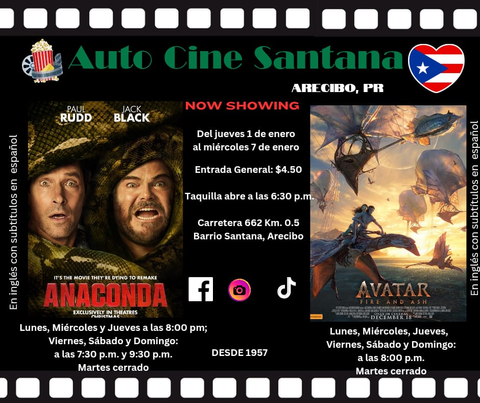 Auto Cine Santana: "Anaconda" y "Avatar: Fire and Ash"