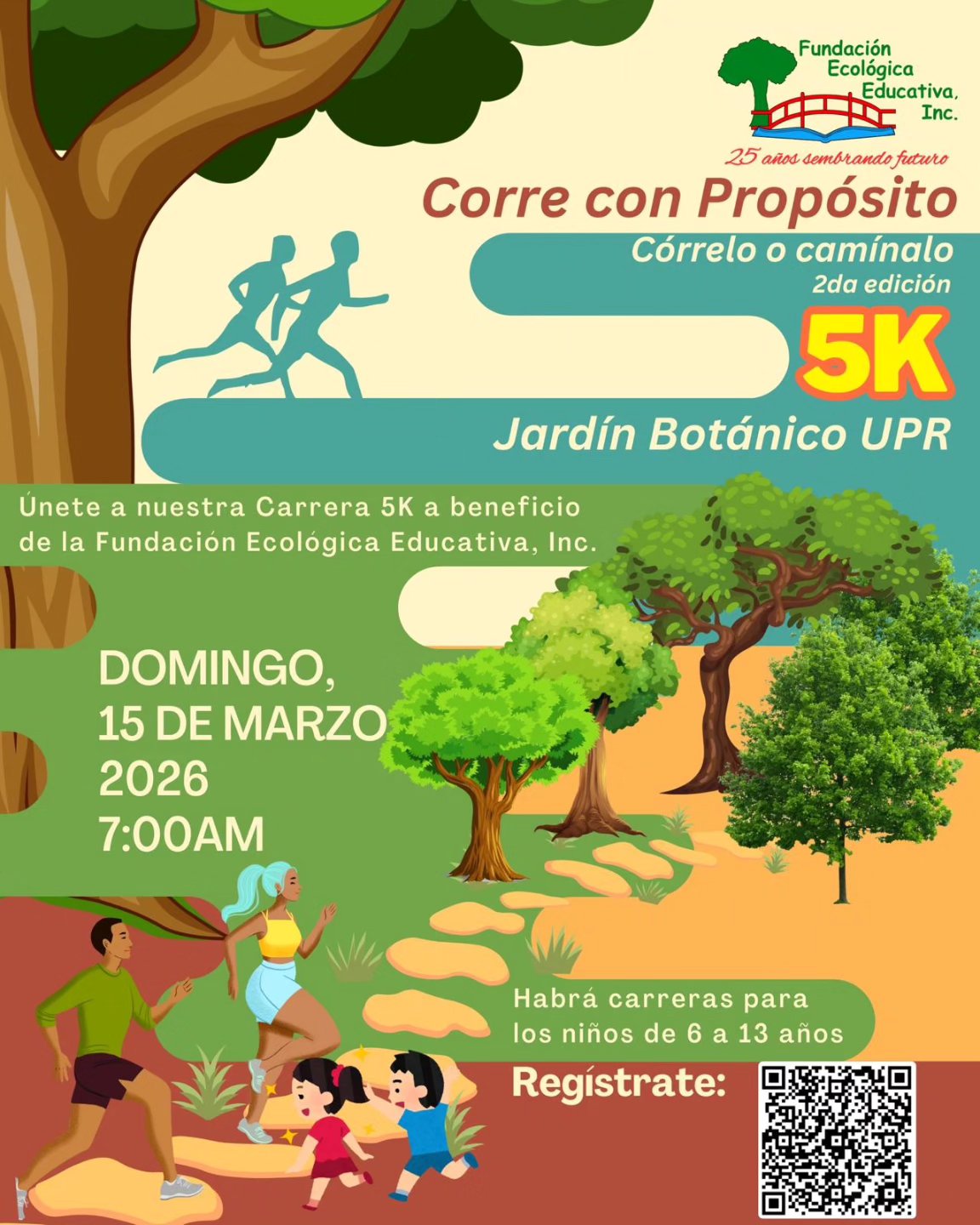 2da Edición: 5K - Fundación Ecológica Educativa, Jardín Botánico UPR