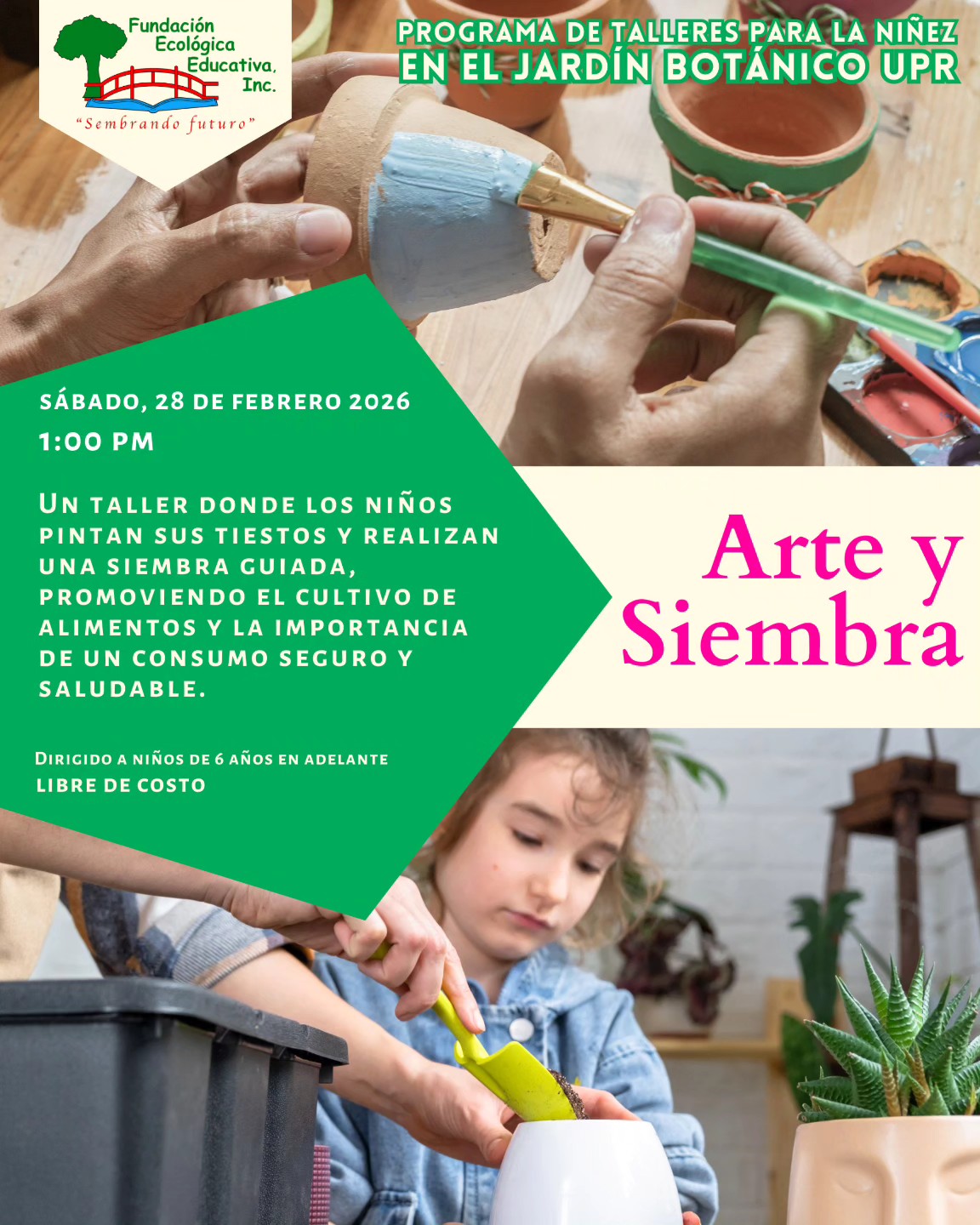 Arte y Siembra - Fundación Ecológica Educativa, Jardín Botánico UPR