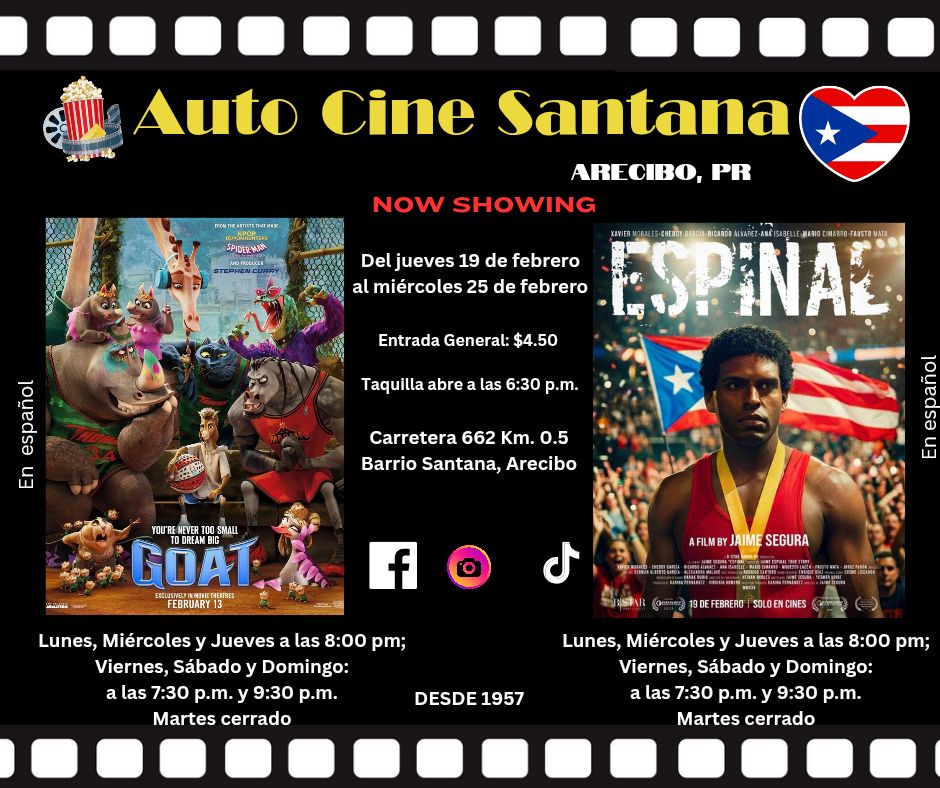 Auto Cine Santana: "Goat" y "Espinal"