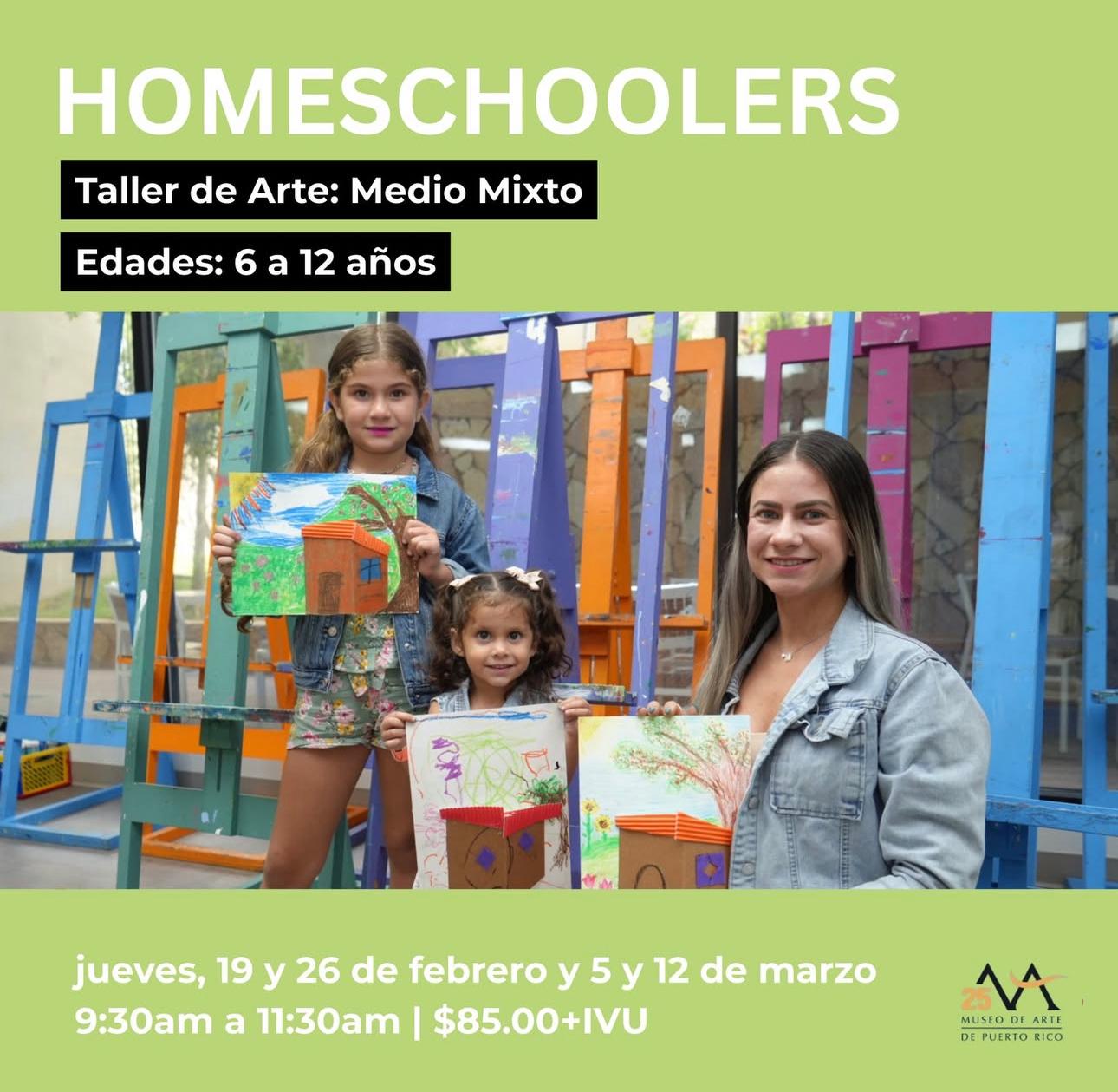Taller de Arte Medio Mixto (Homeschoolers) - Museo de Arte de Puerto Rico