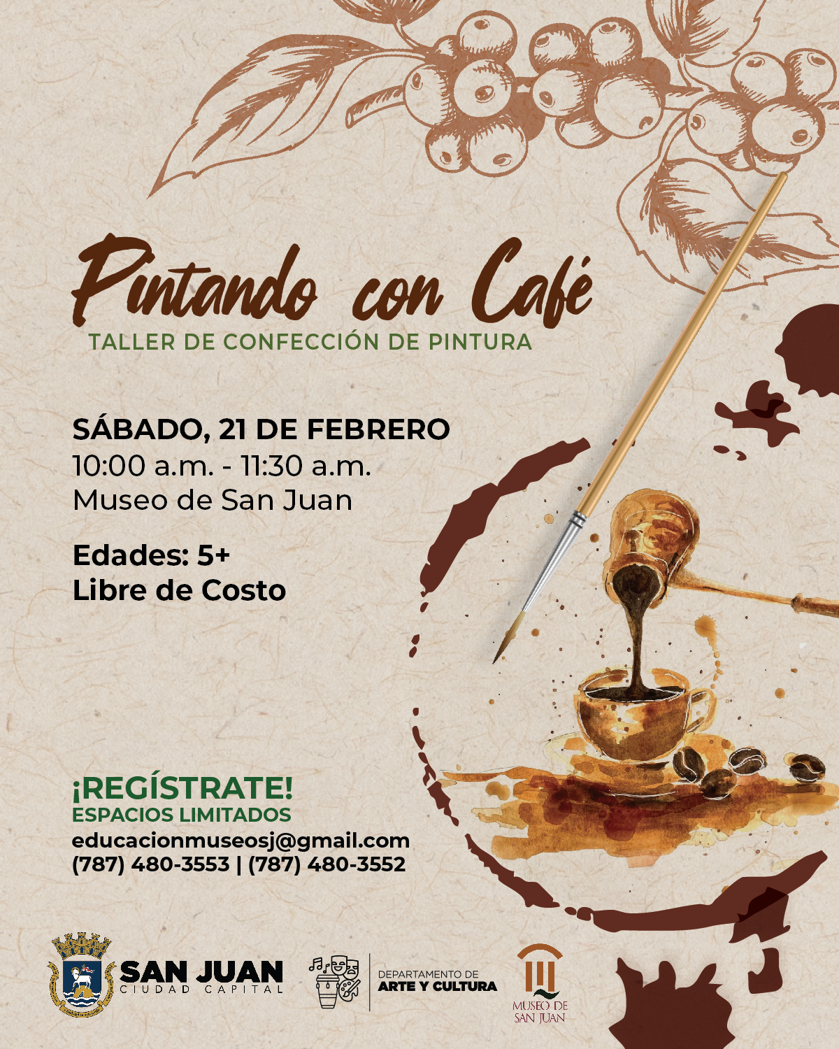 Pintando con Café - Museo de San Juan