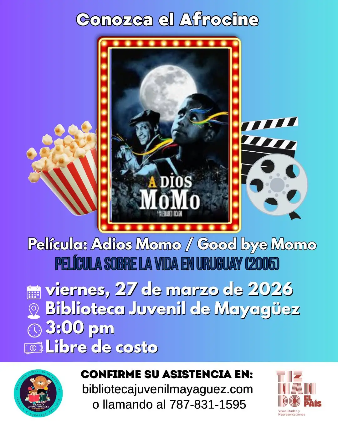 Película: "Adiós Momo / Good Bye Momo" - Biblioteca Juvenil de Mayagüez