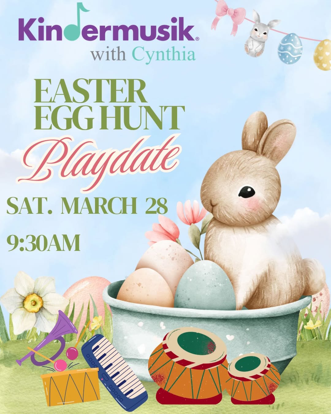 Easter Egghunt Playdate - Kindermusik with Cynthia