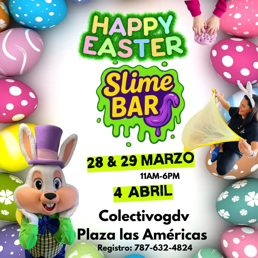 Happy Easter Slime Bar - Slime Party Workshop