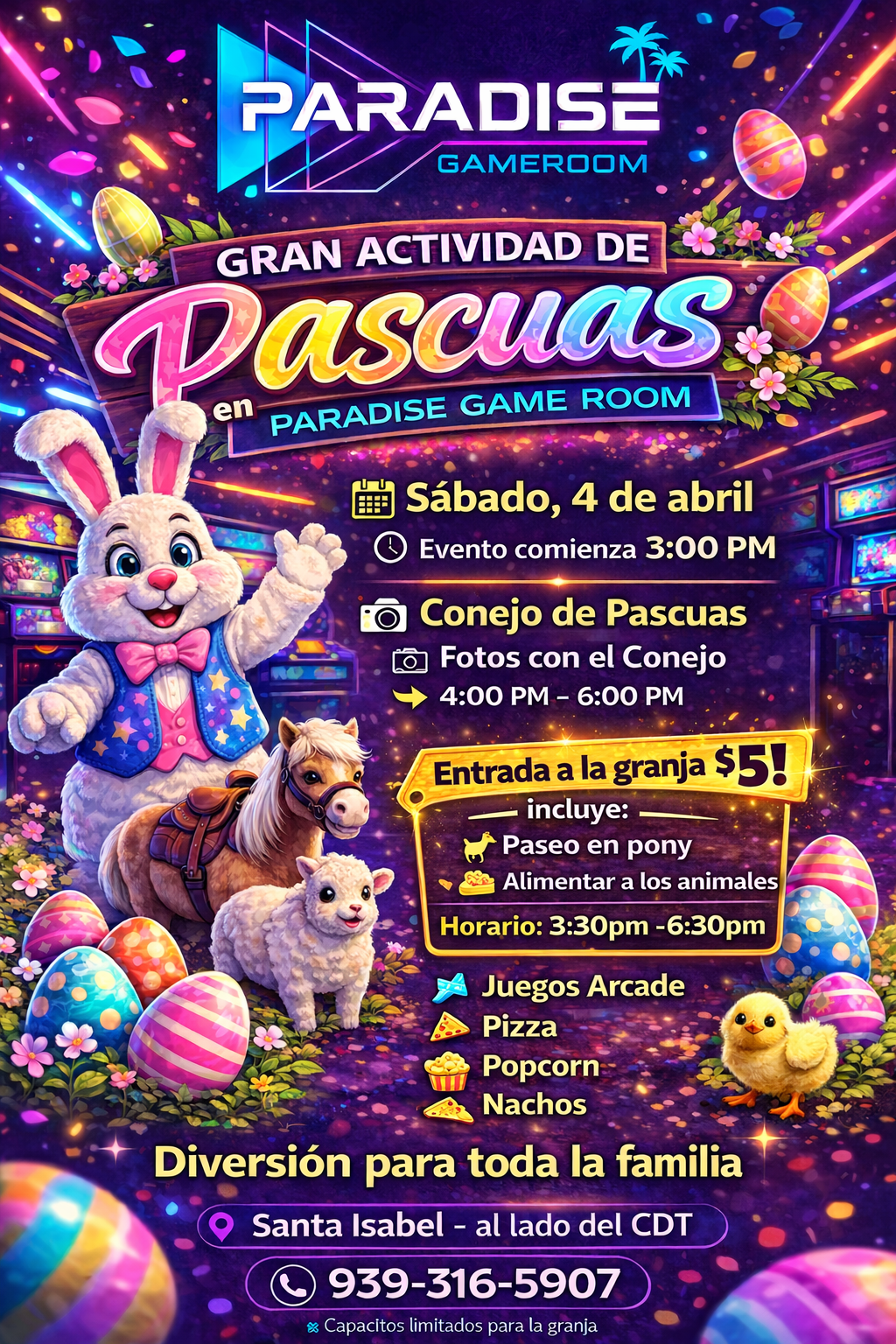 La Pascua se vive - Paradise Game Room