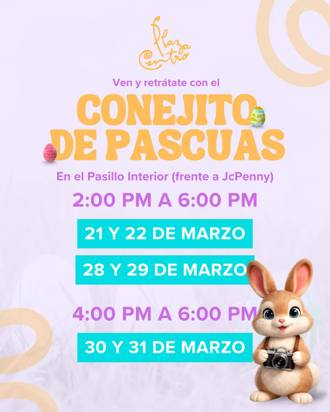 Conejo de Pascua - Plaza Centro Mall