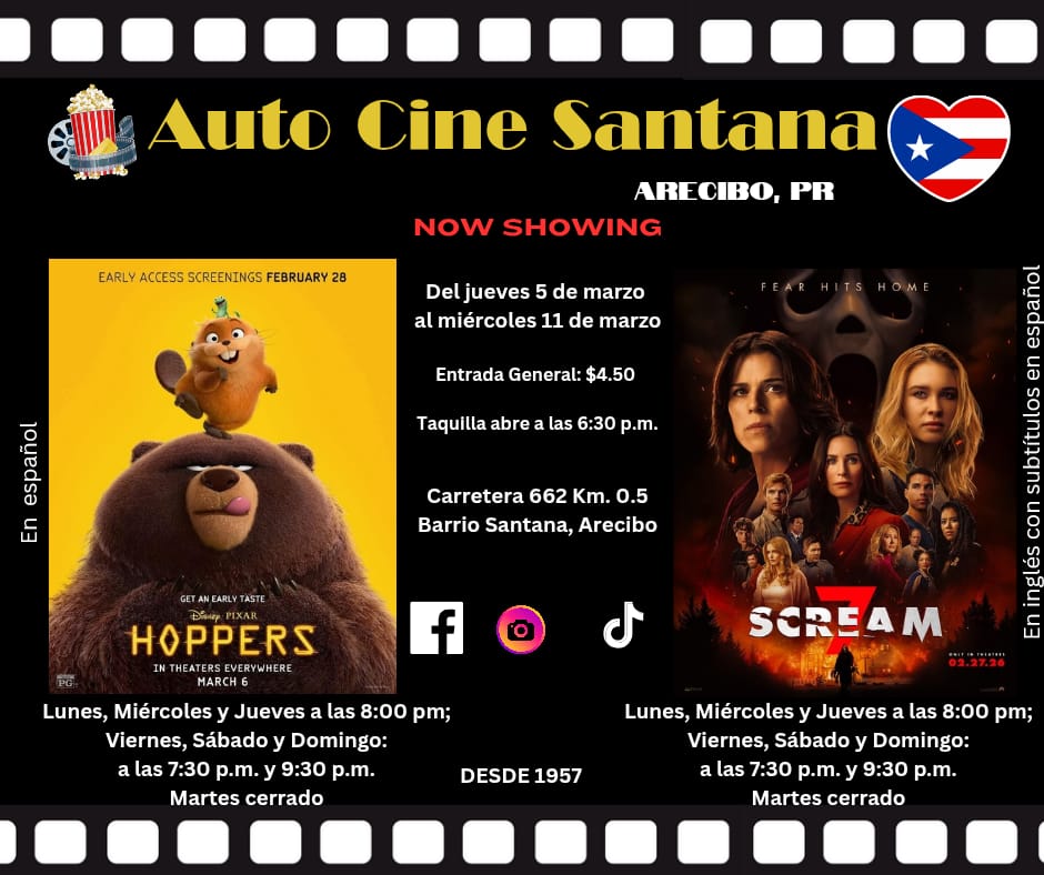 Auto Cine Santana: "Hoppers" y "Scream 7"