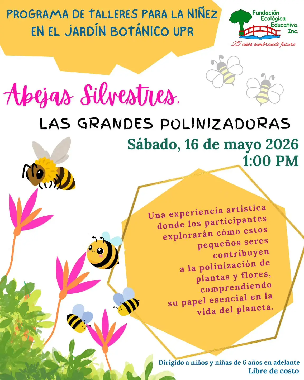 Abejas Silvestres - Fundación Ecológica Educativa: Jardín UPR