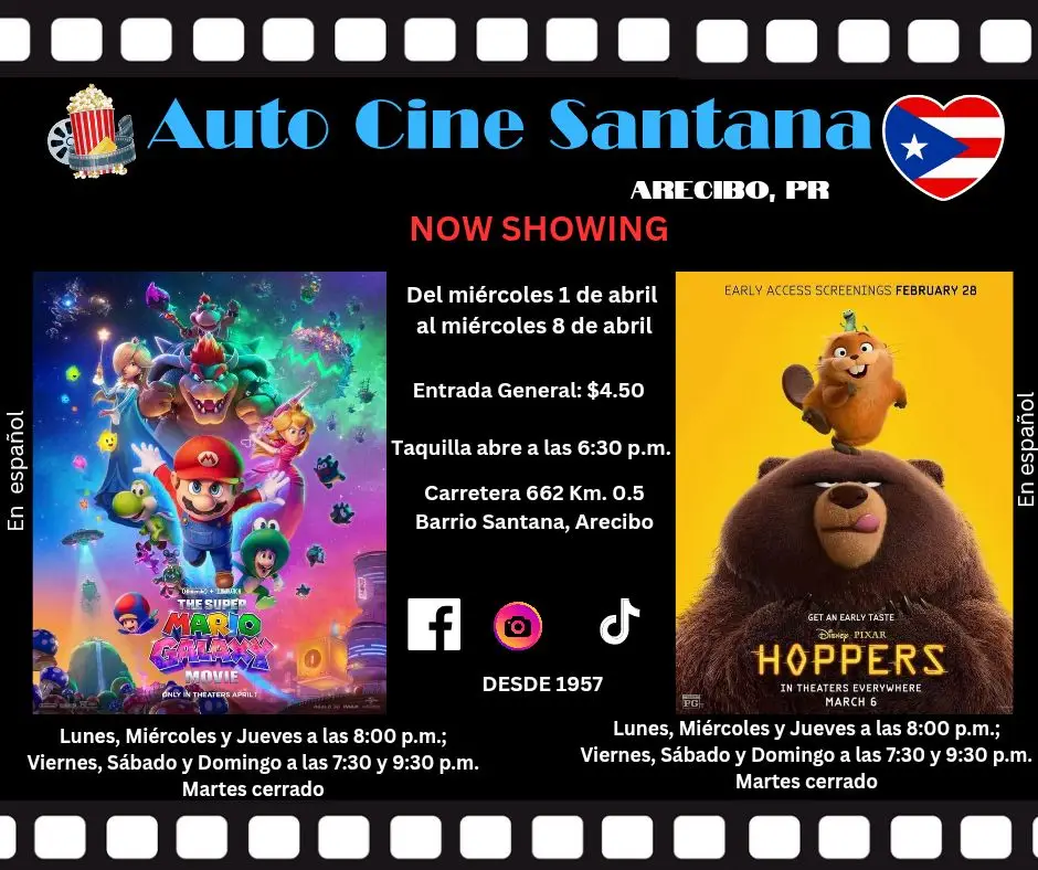 Auto Cine Santana: "Super Mario Galaxy Movie" y "Hoppers"