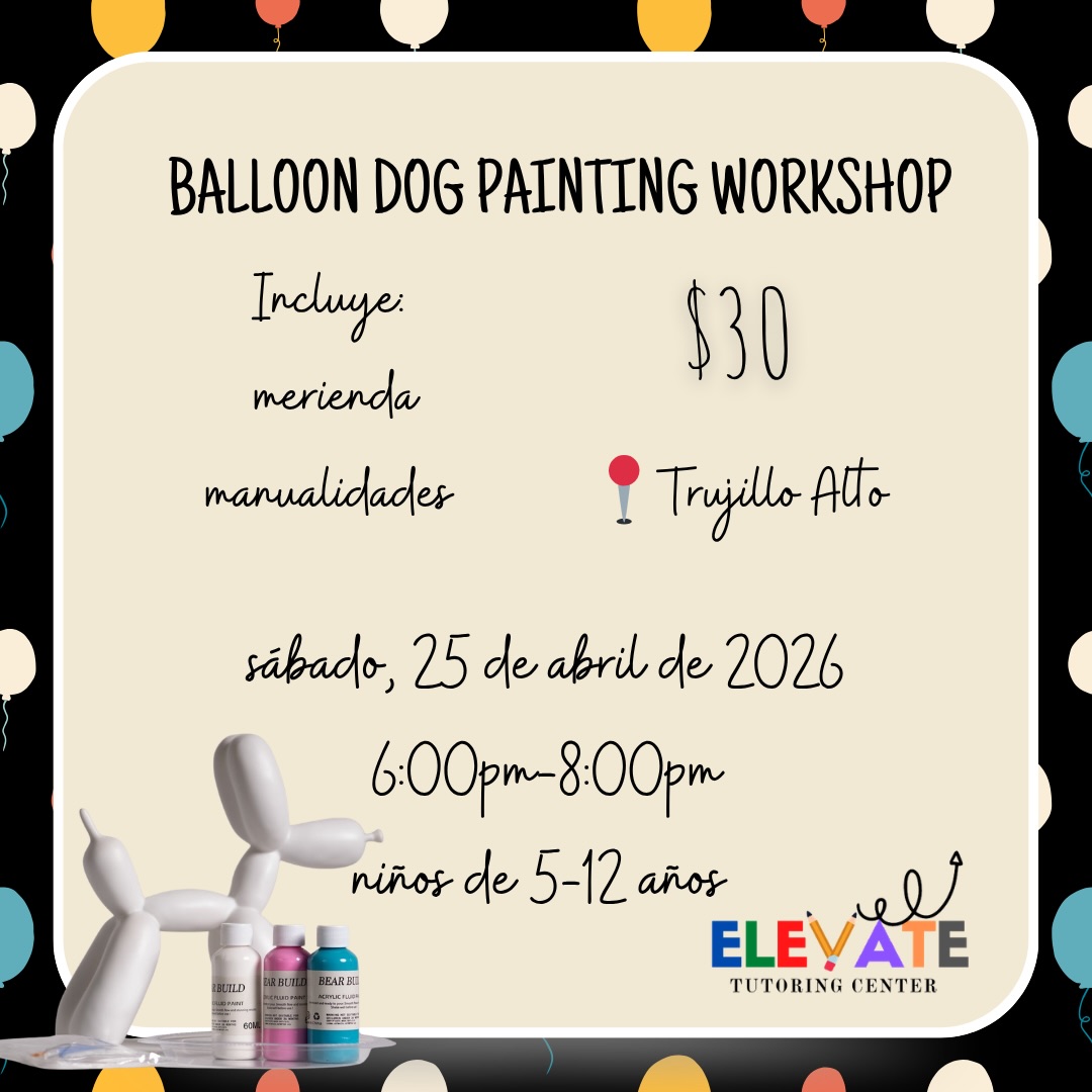 Balloon Dog Painting - Elevate Tutoring
