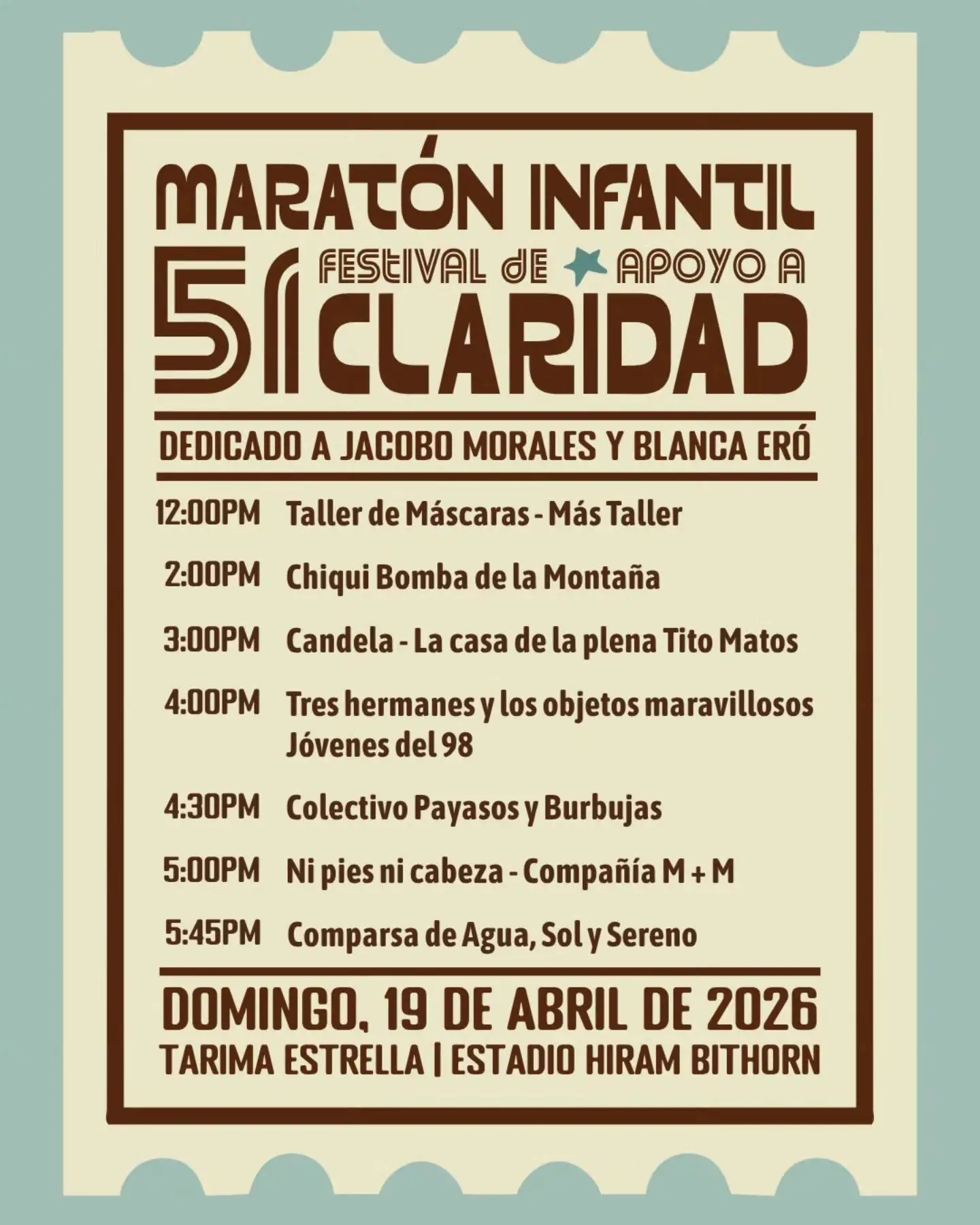 Festival Claridad - Maratón Infantil
