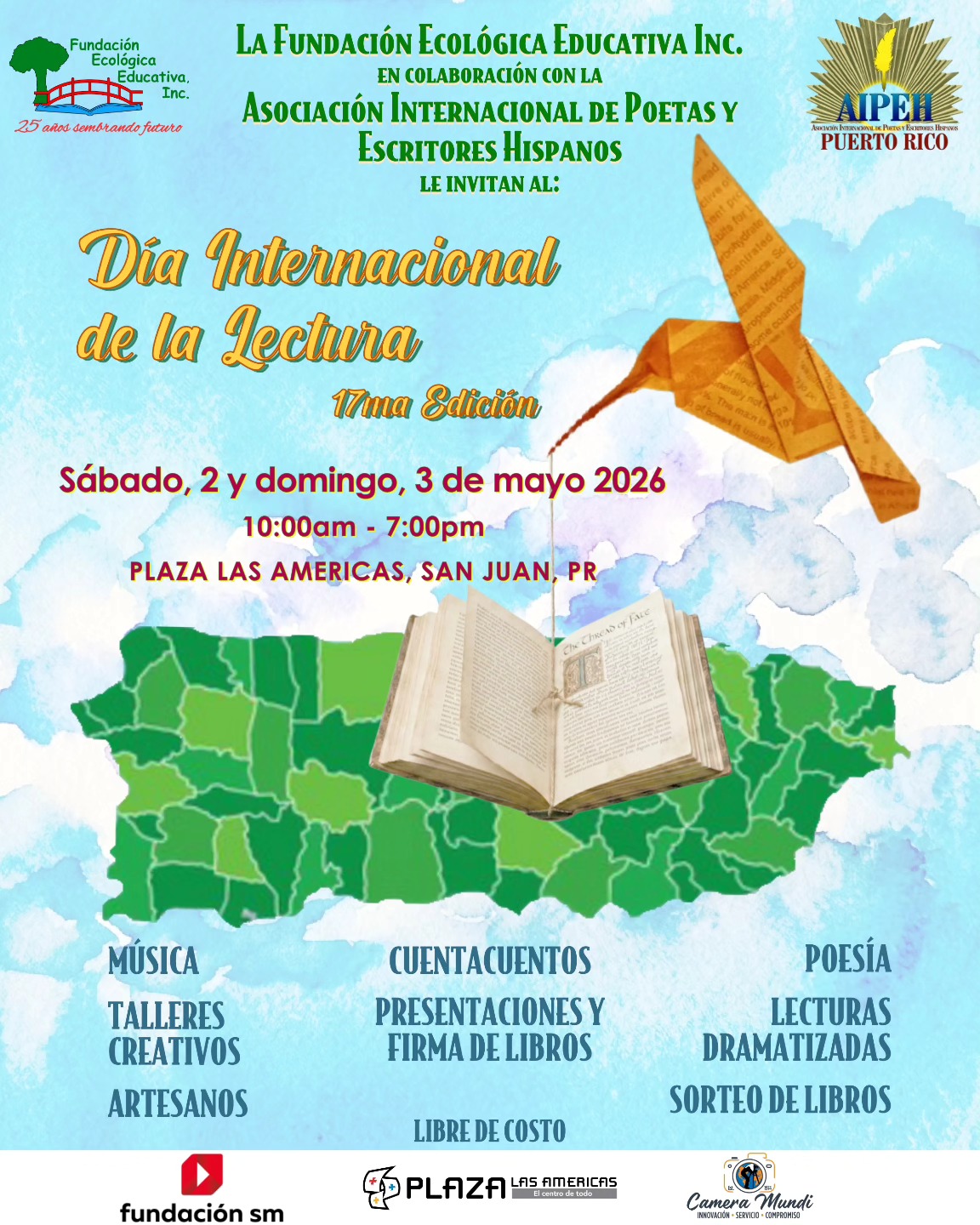 Día Internacional de la Lectura - Fundación Ecológica Educativa, Jardín Botánico UPR