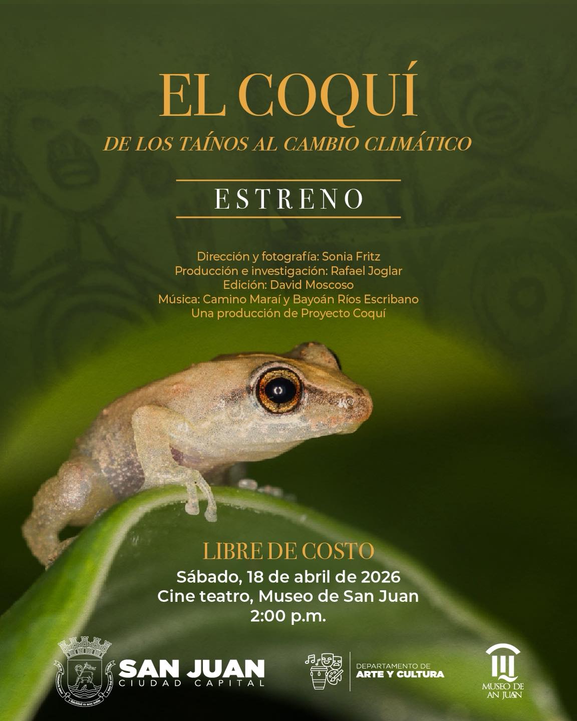 Documental: "El Coquí, de los taínos al cambio climático" - Museo de San Juan