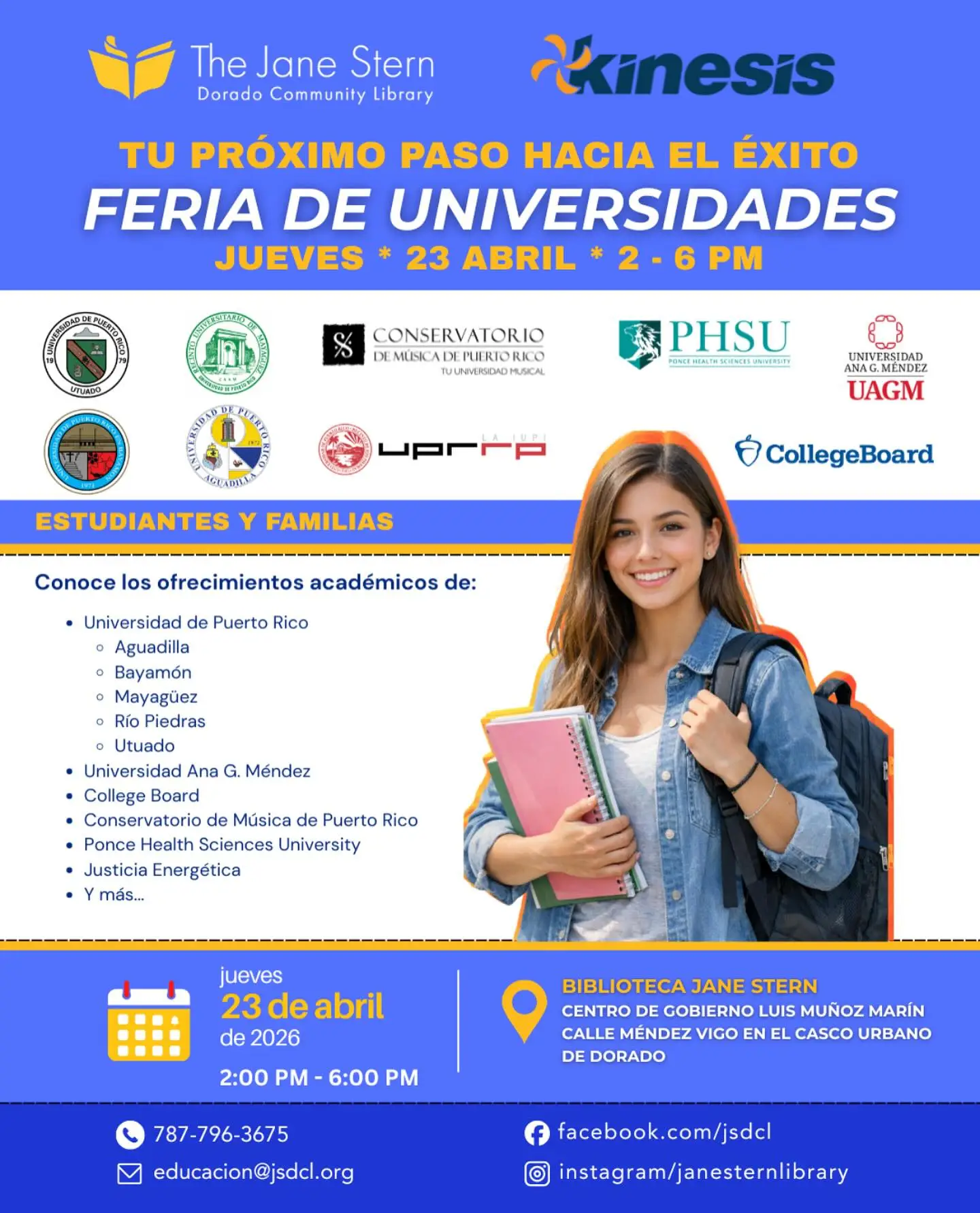 Feria de Universidades - Biblioteca Jane Stern